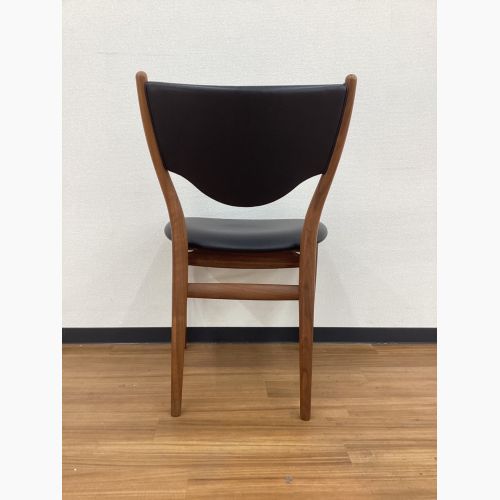 OneCollection (ワンコレクション) ダイニングチェアー ブラック×ブラウン 北欧デザイン ウォールナット×レザー 46 Chair Finn Juhl