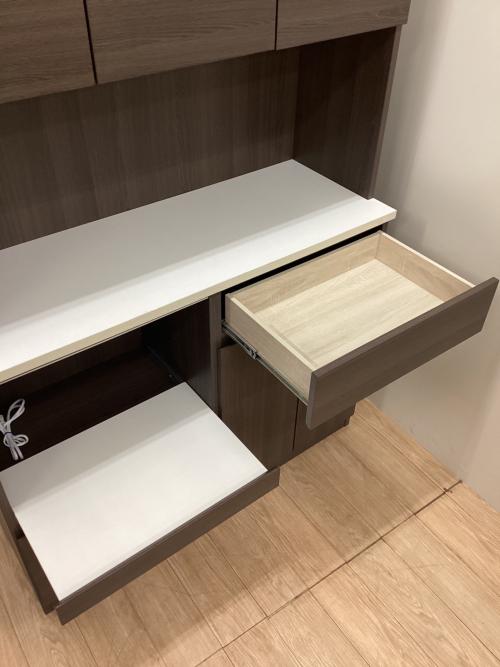 サンコウ レンジボード ホワイト×ダークブラウン ティータイムKB120