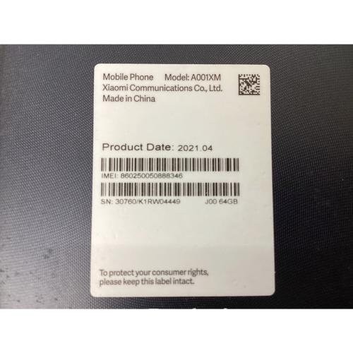 Xiaomi(シャオミ) Redmi Note9T　A001XM　2021年発売モデル　※ジャンク品