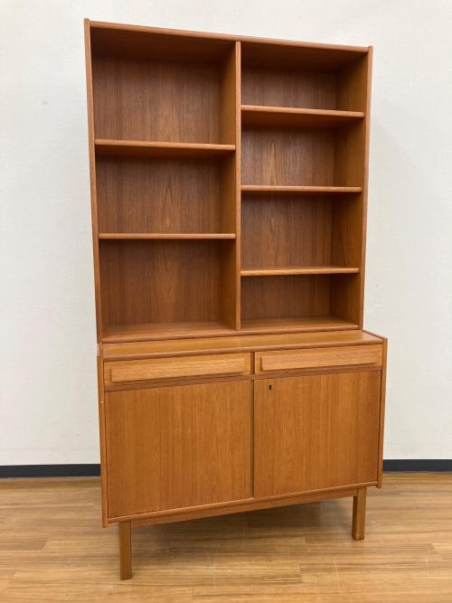 ブックシェルフ 北欧ビンテージ家具 鍵付