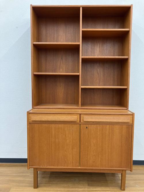 ブックシェルフ 北欧ビンテージ家具 鍵付