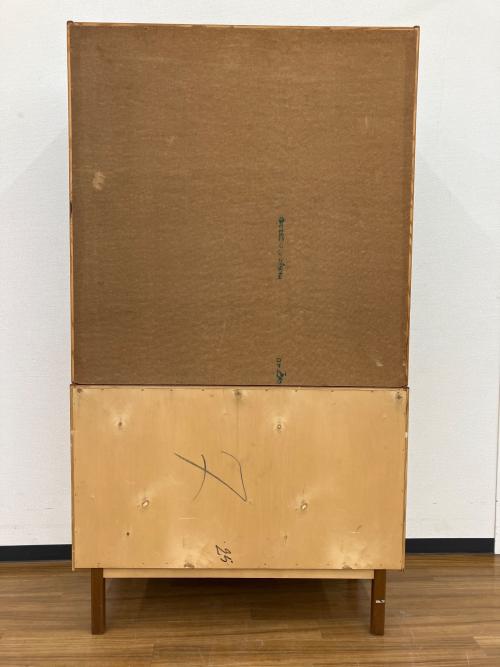 ブックシェルフ 北欧ビンテージ家具 鍵付