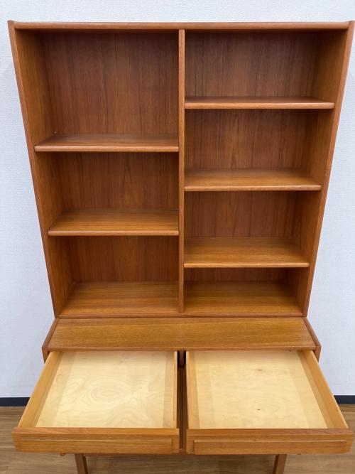 ブックシェルフ 北欧ビンテージ家具 鍵付