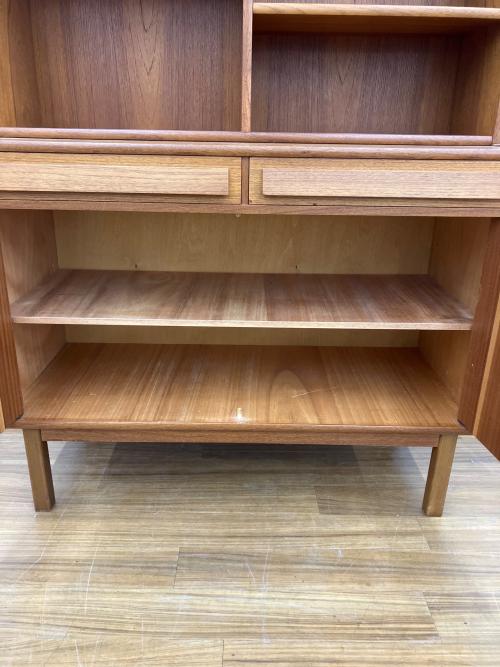 ブックシェルフ 北欧ビンテージ家具 鍵付