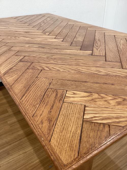 ACME Furniture WARNER DINING TABLE-herringbone ダイニングテーブル オーク材×ハックベリー