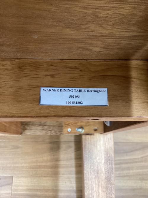 ACME Furniture WARNER DINING TABLE-herringbone ダイニングテーブル オーク材×ハックベリー