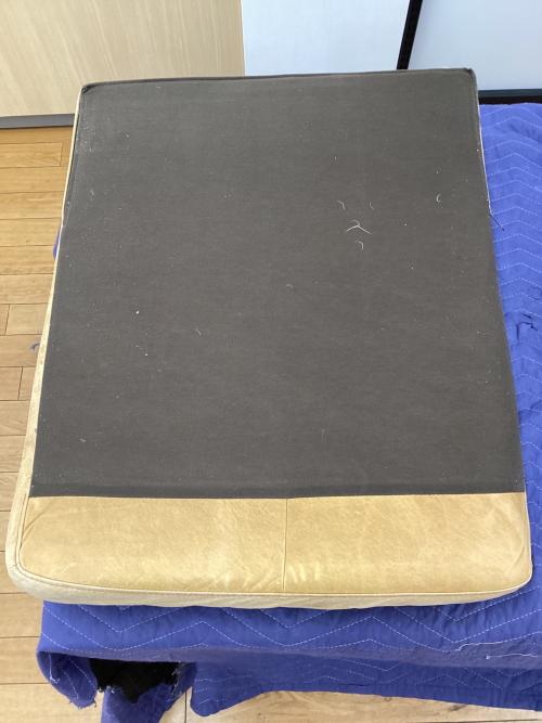 UNICO (ウニコ) 3人掛けソファー ブラウン 総革×アイアン HOXTON 幅179.5㎝