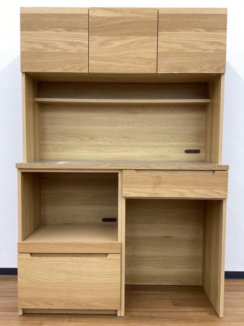 UNICO (ウニコ) 3枚扉レンジボード LOM ユニット W1200 setS ナチュラル オーク材