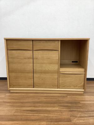 UNICO (ウニコ) キッチンカウンター SIGNE(廃盤品) 幅118.5㎝ ナチュラル オーク材