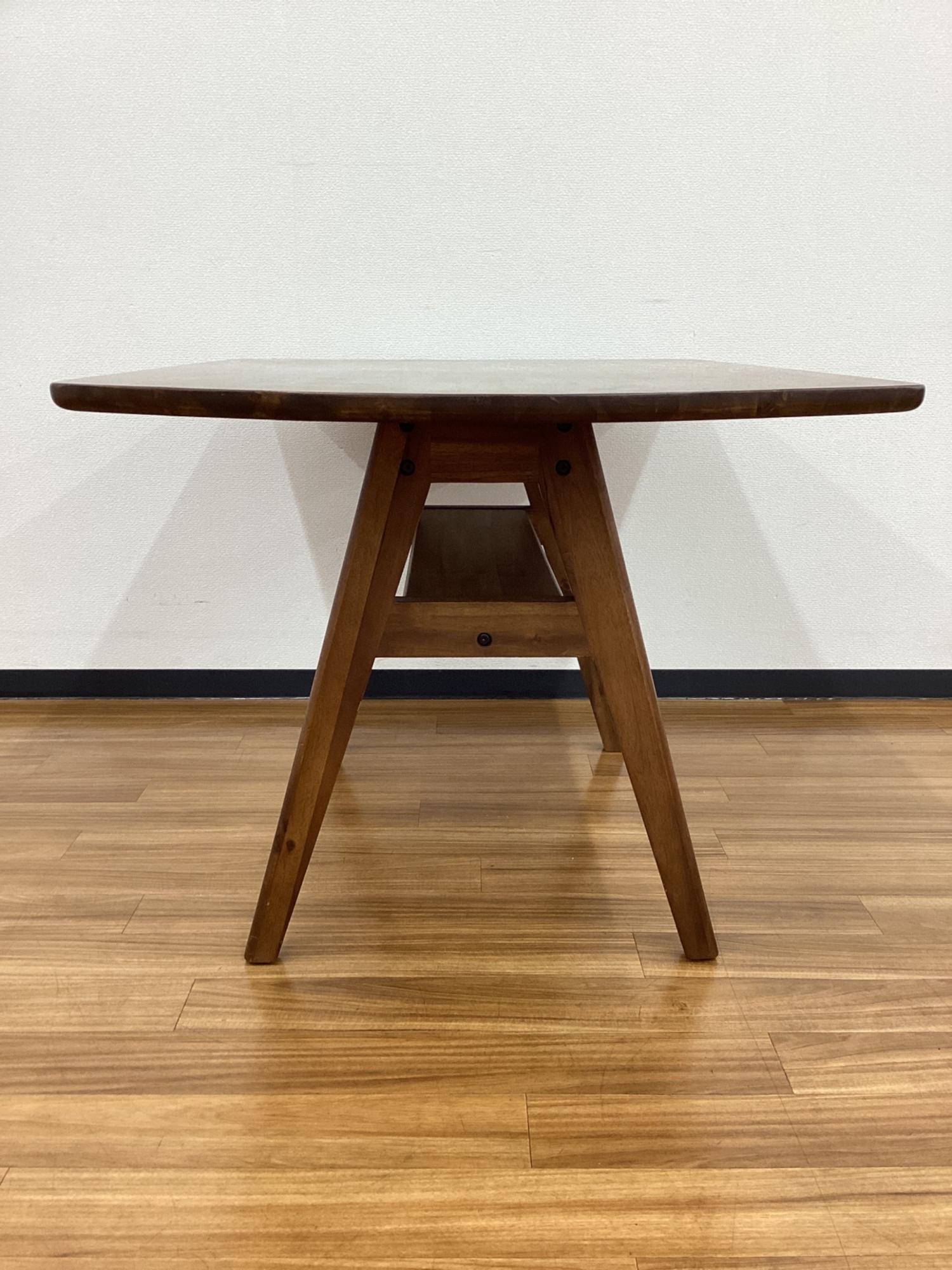 UNICO (ウニコ) ダイニングテーブル SWELLA 幅120㎝ ブラウン