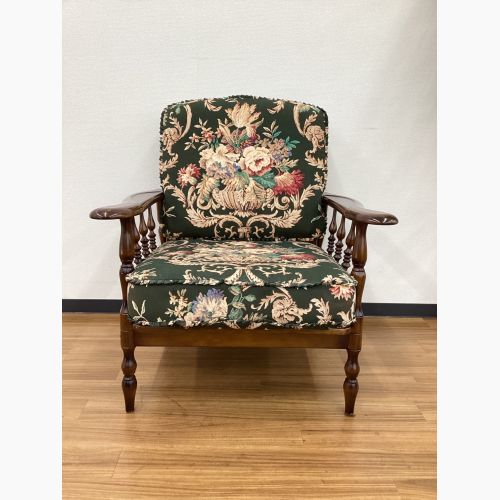 karimoku (カリモク)  肘掛椅子 WC6000-K コロニアル ビーチ材×ファブリック