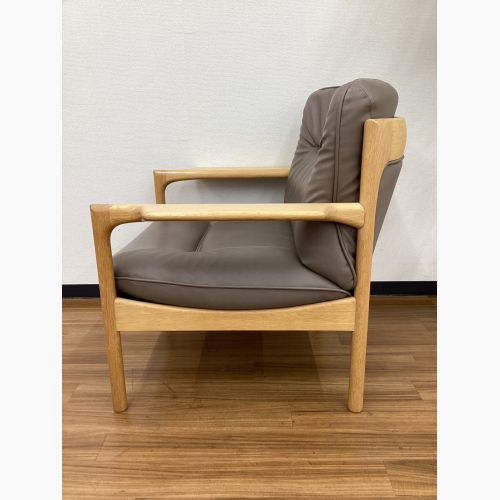 CONDE HOUSE (カンディハウス) アームチェアー GOLFER ゴルファーサロン 革/北海道ナラ材