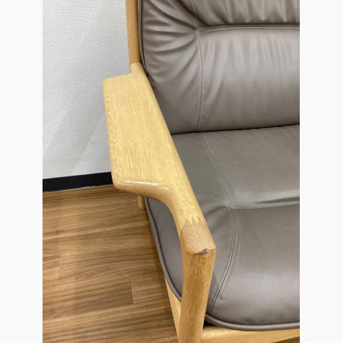 CONDE HOUSE (カンディハウス) アームチェアー GOLFER ゴルファーサロン 革/北海道ナラ材