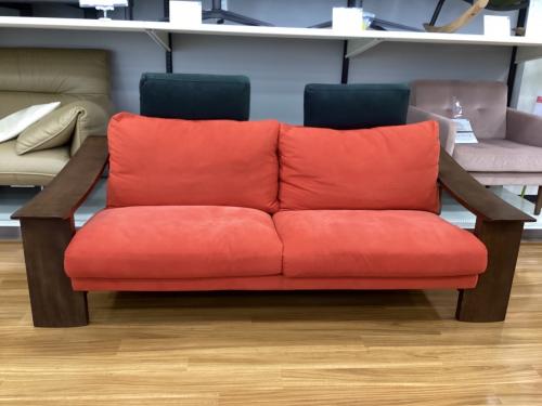 karimoku (カリモク) WUシリーズ 2人掛けソファー WU80120251 ヘッドレスト2個付