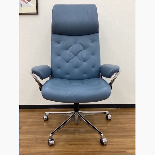 Ekornes (エコーネス) オフィスチェア スパローブルー キャスター付 ストレスレスメトロ