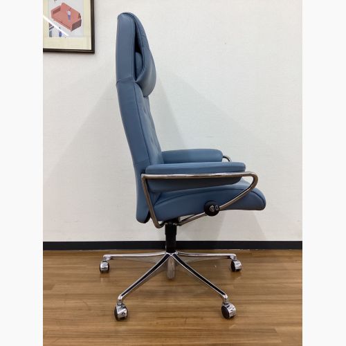 Ekornes (エコーネス) オフィスチェア スパローブルー キャスター付 ストレスレスメトロ