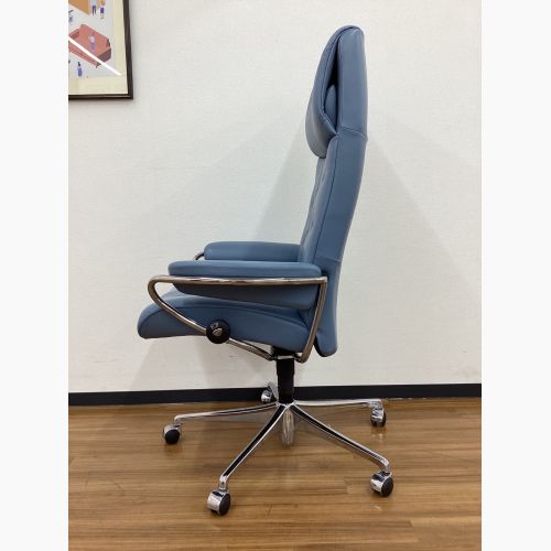 Ekornes (エコーネス) オフィスチェア スパローブルー キャスター付 ストレスレスメトロ