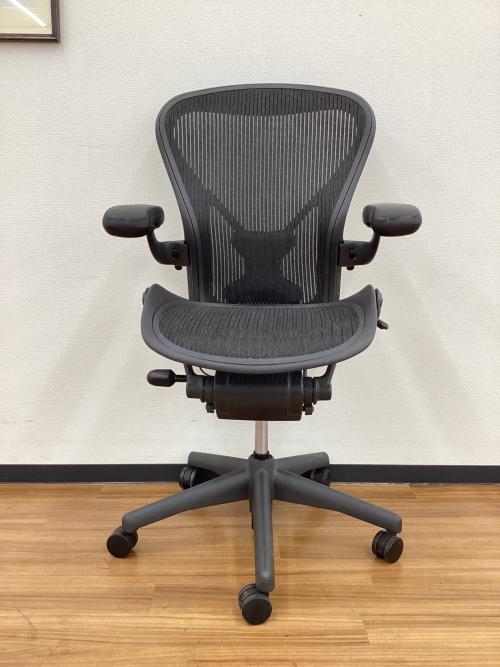 Herman Miller (ハーマンミラー) アーロンチェア AE113AWB ポスチャーフィット フル装備 Bサイズ  グラファイトベース