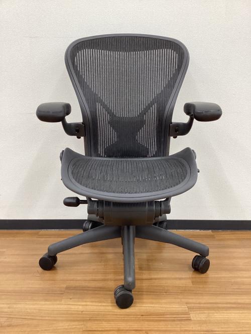 Herman Miller (ハーマンミラー) アーロンチェア AE113AWB ポスチャーフィット フル装備 Bサイズ  グラファイトベース