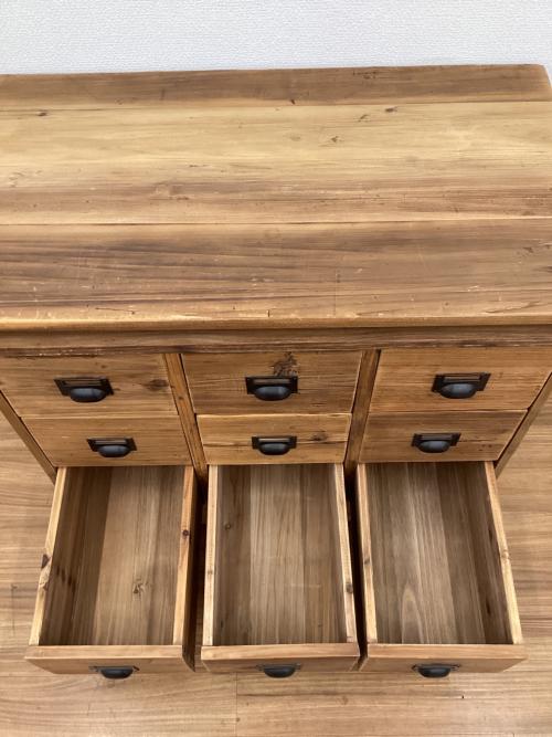 Knot antiques (ノットアンティークス) GRAM CHEST 3段ミドルチェスト 杉古材