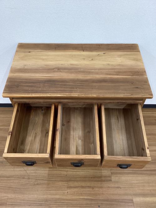 Knot antiques (ノットアンティークス) GRAM CHEST 3段ミドルチェスト 杉古材