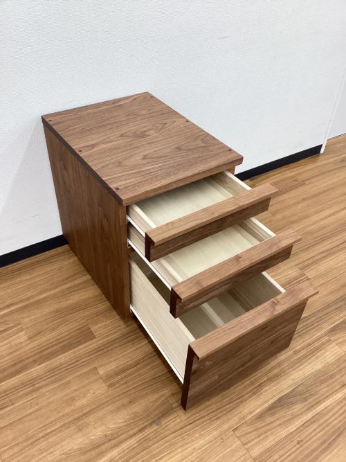 REAL Style ワゴン REPRLY(リプリー) 3段 ウォールナット REPRLY