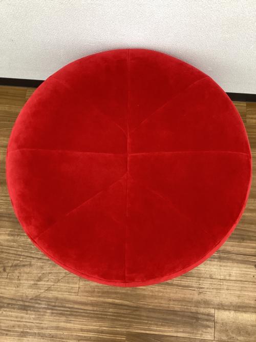 ligne roset (リーンロゼ) オットマン ROSETPumpkin レッド パフ ファブリック 幅73㎝ ピエール・ポラン