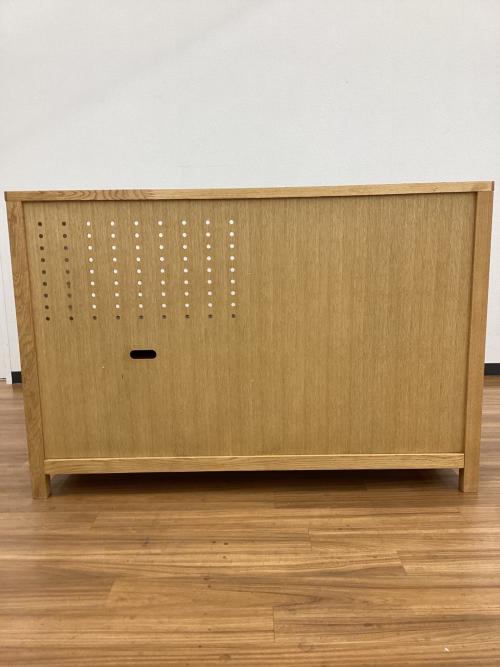 EASY LIFE (イージーライフ) カウンターボード TEST COUNTER(廃盤品） 幅120㎝ ブラウン 引き戸1・引き出し1 オーク材