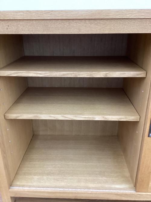 EASY LIFE (イージーライフ) カウンターボード TEST COUNTER(廃盤品） 幅120㎝ ブラウン 引き戸1・引き出し1 オーク材