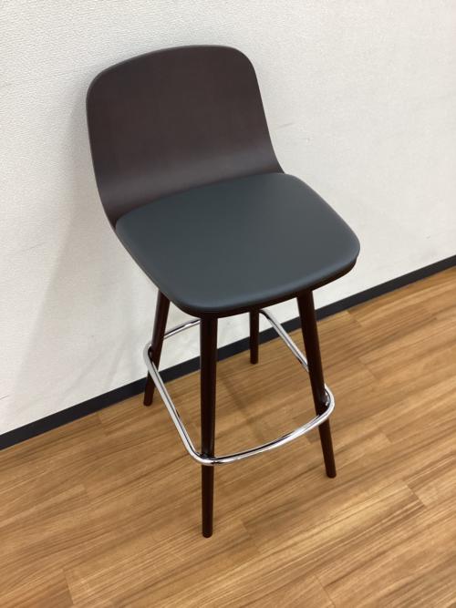 CRES ペルセカウンター PERCEE 張座 ブナ突板成型合板 ダークブラウン×ブラック