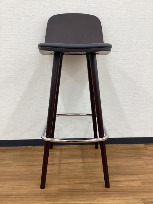 CRES ペルセカウンター PERCEE 張座 ブナ突板成型合板 ダークブラウン×ブラック