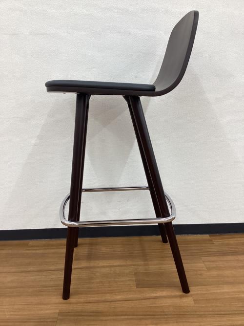 CRES ペルセカウンター PERCEE 張座 ブナ突板成型合板 ダークブラウン×ブラック