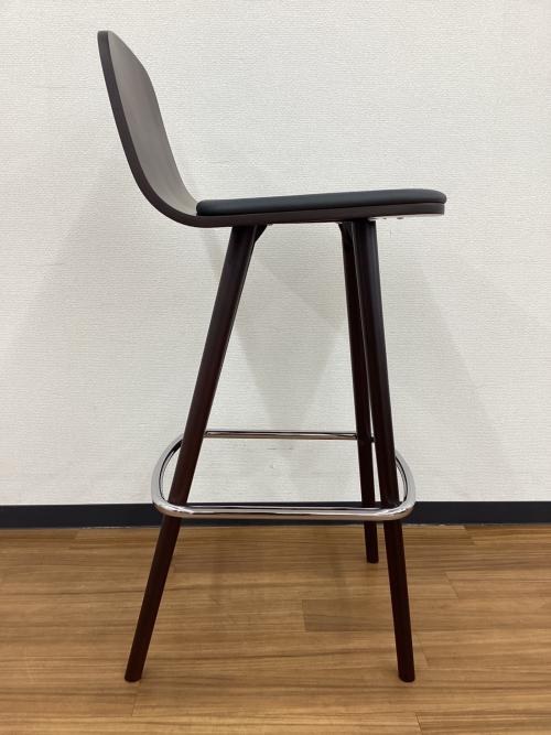 CRES ペルセカウンター PERCEE 張座 ブナ突板成型合板 ダークブラウン×ブラック