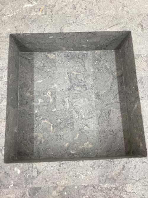 HUKLA (フクラ) ローテーブル スクエアローテーブルル80 ELT001-8080 グレーストーン  幅80㎝