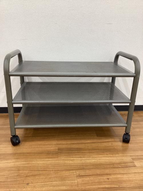 innovator イノベーター　パンチングメタル　北欧　ヴィンテージ　収納 innovator (イノベーター) ワゴン パンチングメタル グレー