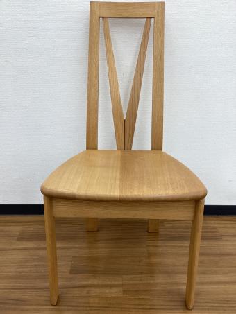 日進木工 (ニッシンモッコウ) ダイニングチェアー 板座 1人掛け ナチュラル