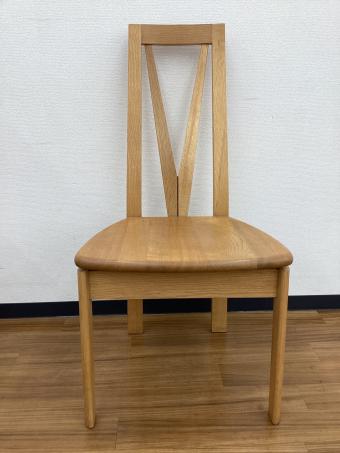 日進木工 (ニッシンモッコウ) ダイニングチェアー ナチュラル 板座 1人掛け