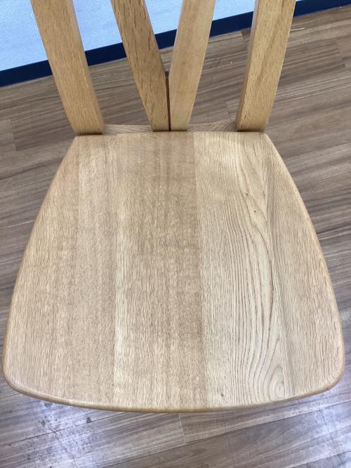 日進木工 (ニッシンモッコウ) ダイニングチェアー ナチュラル 板座 1人掛け