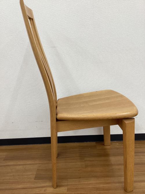 日進木工 (ニッシンモッコウ) ダイニングチェアー ナチュラル 板座 1人掛け