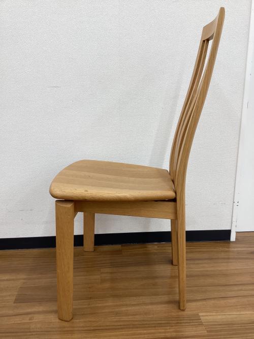 日進木工 (ニッシンモッコウ) ダイニングチェアー ナチュラル 板座 1人掛け