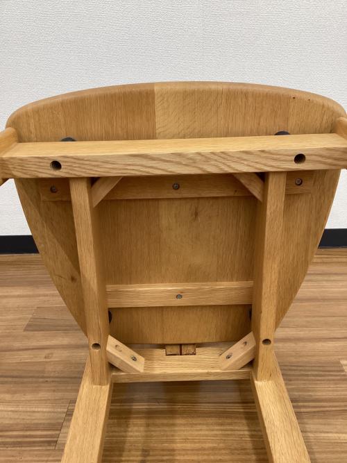 日進木工 (ニッシンモッコウ) ダイニングチェアー ナチュラル 板座 1人掛け