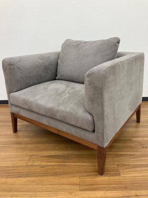 1人掛けソファー スウェード調ソファS