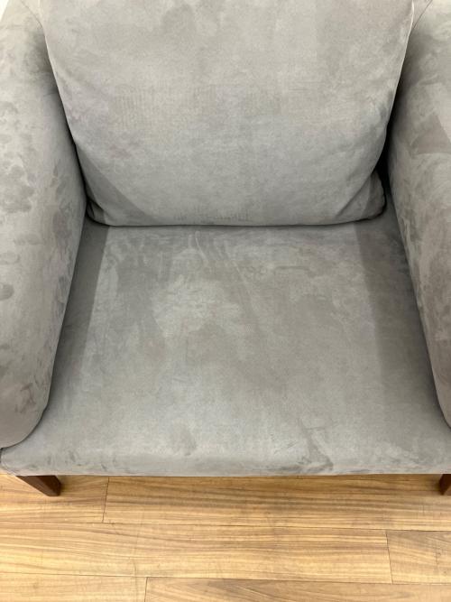 1人掛けソファー スウェード調ソファS