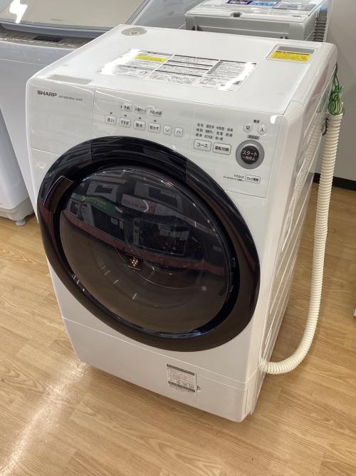 SHARP (シャープ) ドラム式洗濯乾燥機 7.0kg 3.5kg 2021年製 ES-S7F-WR