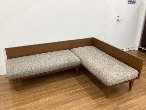 UNICO (ウニコ) WICK bench arm/backrest コーナーソファー2点セット