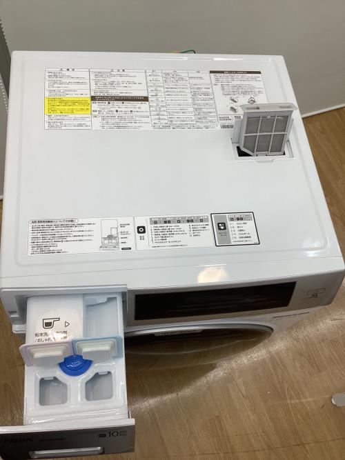 AQUA (アクア) ドラム式洗濯乾燥機 10.0kg 5.0kg AQW-DM10R-R(W) 2025年製 リファビッシュ品 クリーニング済 50Hz／60Hz