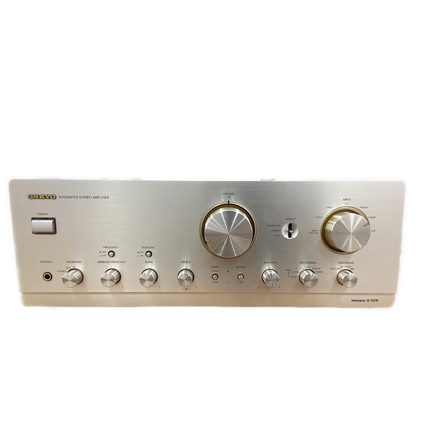 Onkyo (オンキヨー) プリメインアンプ a-929 電源コード付き