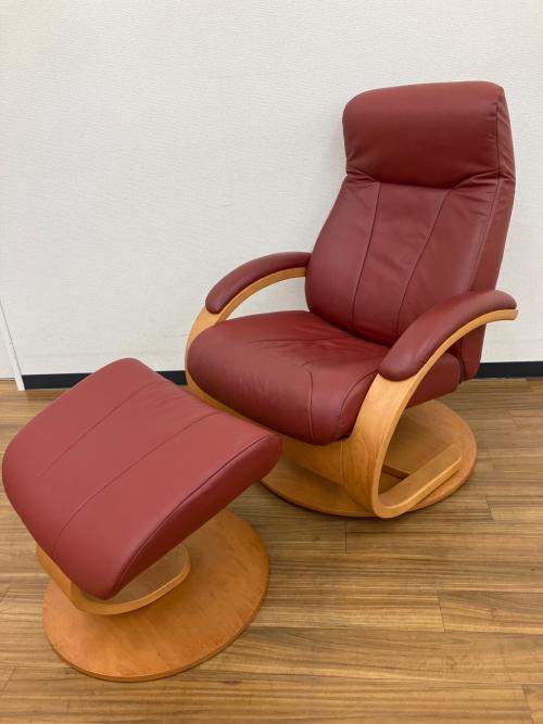 リクライニングチェアー オットマン付き