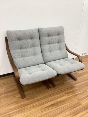 冨士ファニチア (フジファニチア) 2人掛けソファー L08310 ブラウン×グレー Agio