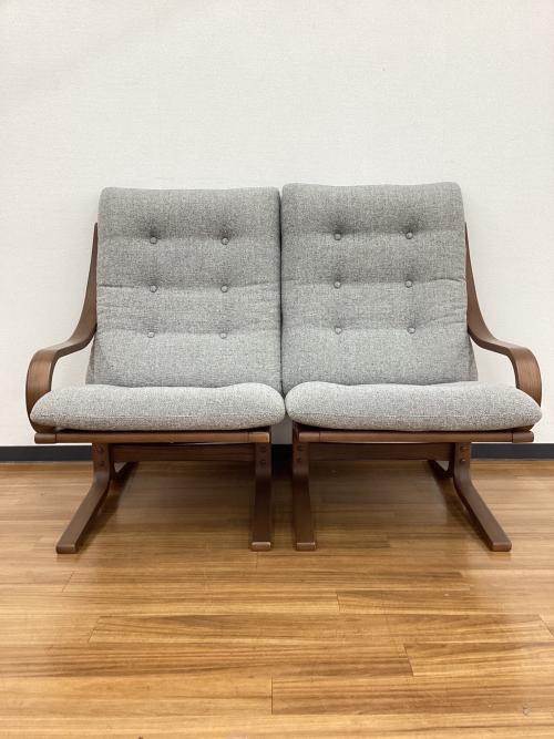 冨士ファニチア (フジファニチア) 2人掛けソファー L08310 ブラウン×グレー Agio